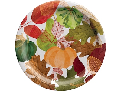 Amscan Thanksgiving Plate, Multicolor, 20/Pack, 3 Packs/Set (743156)