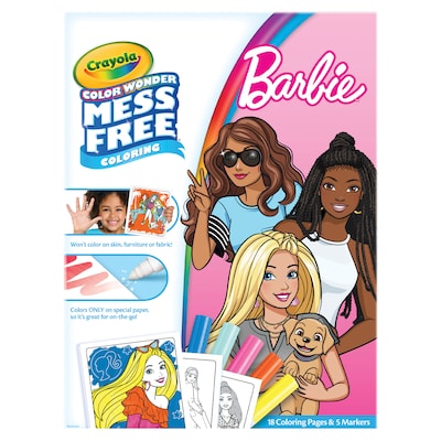 Color Wonder Coloring Pad & Markers, Barbie