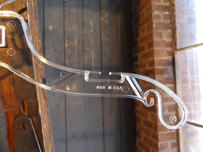 Nahanco 14" Plastic Super Heavy Weight Dress Hanger, Clear, 100/Carton (414)