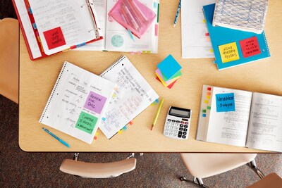 Post-it Super Sticky Pop-up Notes, 3" x 3", Playful Primaries Collection, 90 Sheet/Pad, 6 Pads/Pack (R330-6SSAN)