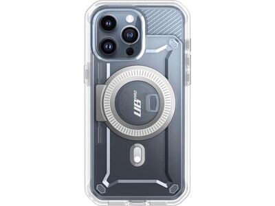 SUPCASE Unicorn Beetle PRO MAG Rugged Case for iPhone 15 Pro, Shock-Absorbing, Clear (SUP-iPhone2023Pro-6.1-MagPro-SP-Clear)