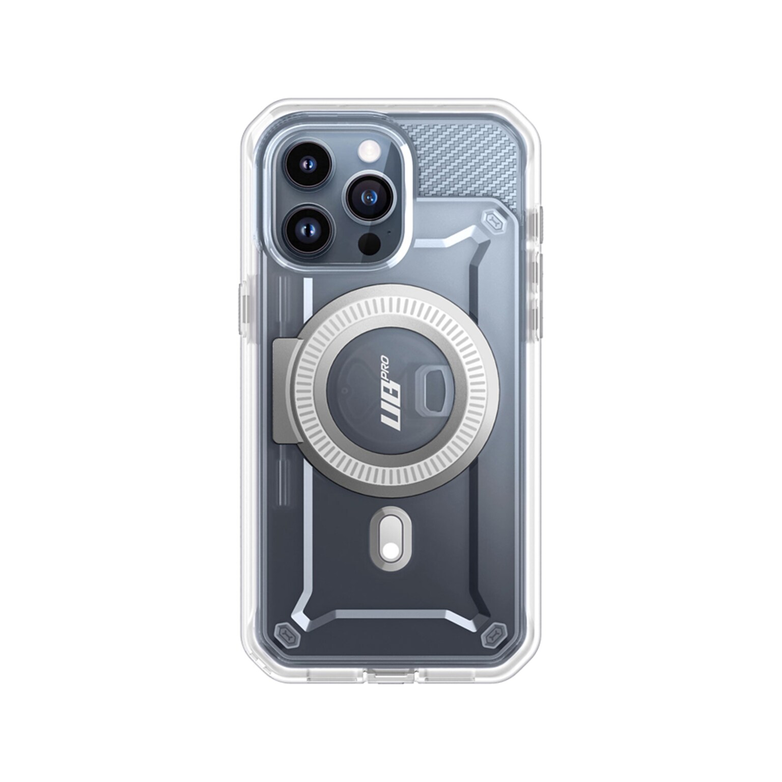 SUPCASE Unicorn Beetle PRO MAG Rugged Case for iPhone 15 Pro, Shock-Absorbing, Clear (SUP-iPhone2023Pro-6.1-MagPro-SP-Clear)