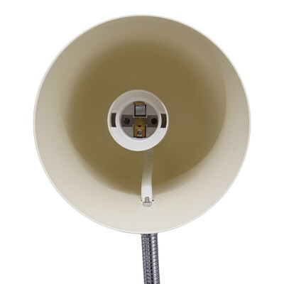 Simple Designs Sleek Essentials LED Desk Lamp, 15.28", Cream (LD1075-CRM)