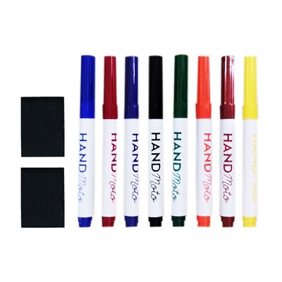 HandMoto Dry-Erase Learning Board, MegaPack Series, 8 Markers & 30 Activity Sheets (HMOMPMO1)