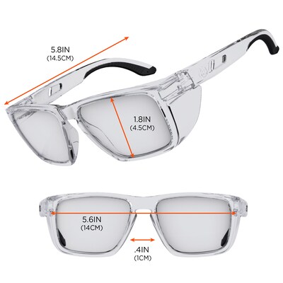 Ergodyne Skullerz SIXTEN-AFAS Anti-Fog Safety Glasses, Clear Lens (58210)