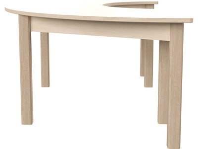 Flash Furniture Bright Beginnings Hercules 59" Semi-Circle Table, Beech (MK-ME088014-GG)