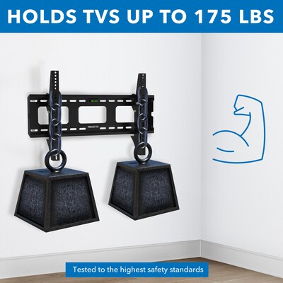 Mount-It! Low-Profile Tilting TV Wall Mount for 37"-80" Flat Screen TVs (MI-318B)