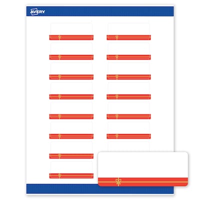 Avery Rectangle Multipurpose Labels, 1 x 2-5/8, White, 160/Pack (19479370547)