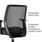 Union & Scale™ Essentials Mesh Back Fabric Task Chair, Black (UN56947)