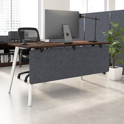 Bush Business Furniture Fabric Privacy Panel, 17.5"H x 58"W, Cool Charcoal (PSP158CL-03)