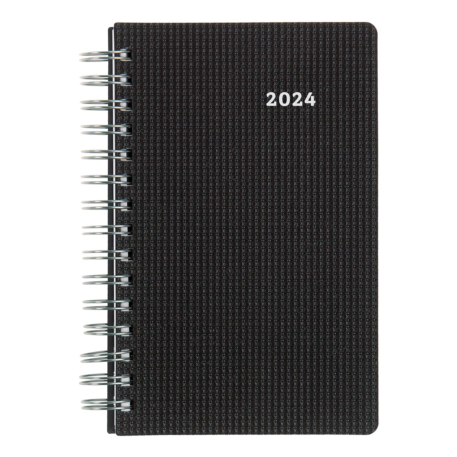 2024 Brownline DuraFlex 5 x 8 Daily & Monthly Planner, Black (CB634V.BLK)