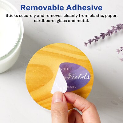 Avery Laser/Inkjet Oval Multipurpose Labels, 1-1/8 x 2-1/4, White, 315 Labels/Pack (94054)