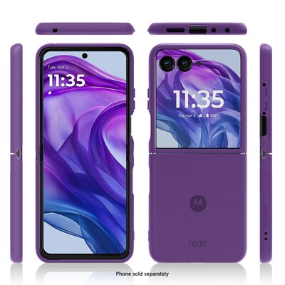 SaharaCase Venture Series Phone Case for Motorola Razr+, Shock Absorbing, Purple Orchid (CP00848)