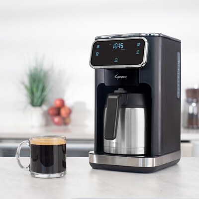 Capresso Touch Screen 10-Cups Automatic Drip Coffee Maker, Black (496.05)