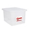 Staples Hanging File Box, Snap Lid, Letter/Legal Size, Clear, 4/Carton (TR57620CT)