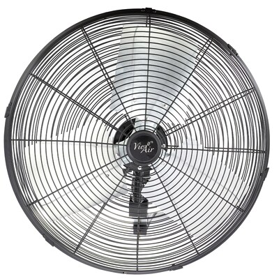 Vie Air Industrial 20 Oscillating Wall Fan, 3-Speed, Black (938122814M)