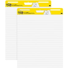 Post-it Super Sticky Wall Easel Pad, 25 x 30, Lined, 30 Sheets/Pad, 2 Pads/Pack (561WL-VAD-2PK)