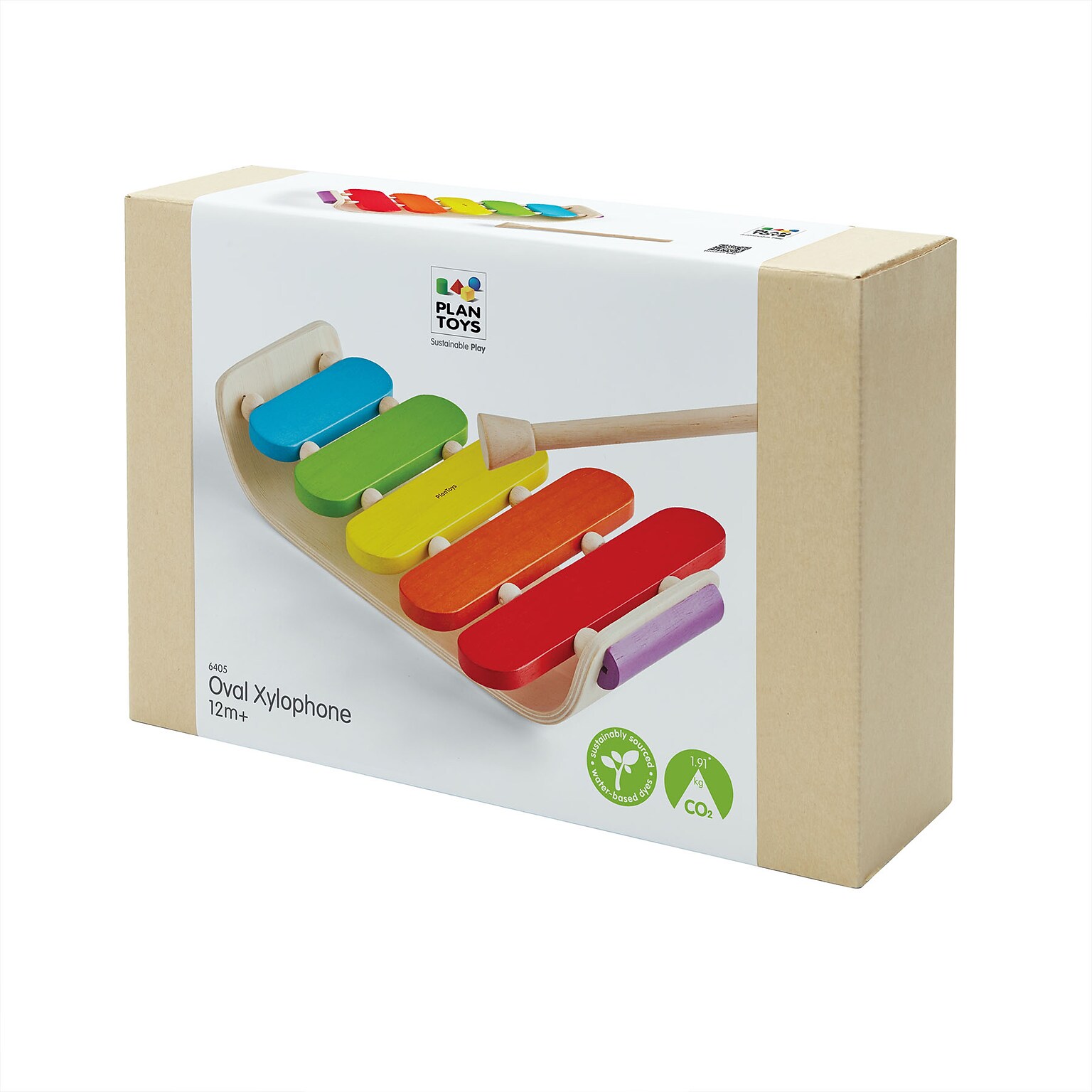 PlanToys Wooden Oval Xylophone Musical Toy (PTS6405)