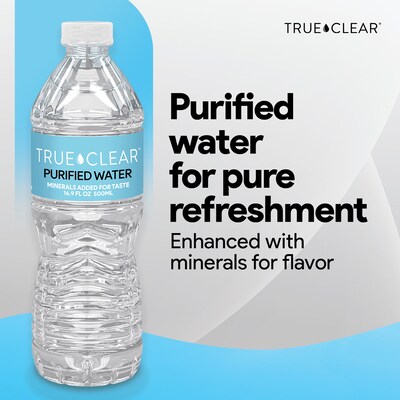 True Clear™ Purified Bottled Water, 16.9 fl. oz. Bottles, 24/Carton (TC54594)