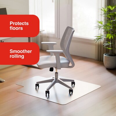Quill Brand® Hard Floor Chair Mat, 45 x 53, Clear (20231-CC)