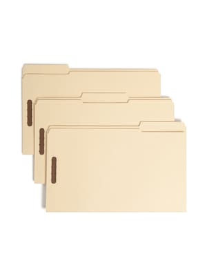 Smead 100% Recycled Classification Folders, Reinforced 1/3-Cut Tab, Legal Size, Manila, 50/Box (1954