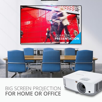 ViewSonic Business PG707W DLP Projector, White