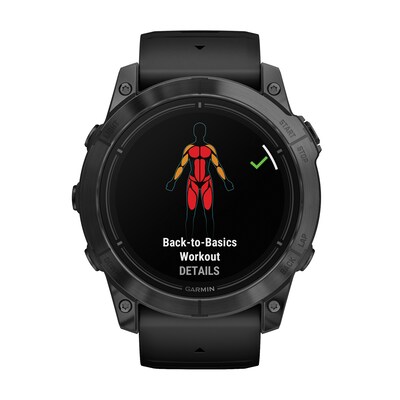 Garmin epix Pro (Gen 2) Standard Edition Smartwatch, 51-mm, Slate Gray Steel Bezel with Black Band (010-02804-20)