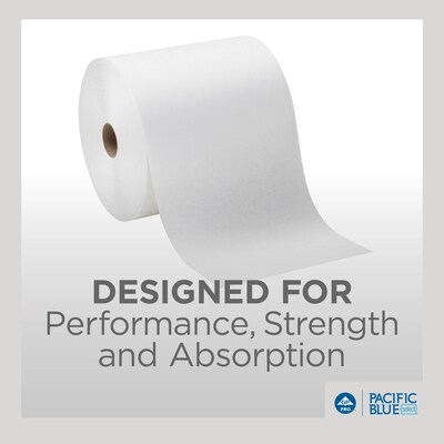 Pacific Blue Select Recycled Hardwound Paper Towels, 1-ply, 1000 ft./Roll, 6 Rolls/Carton (26100)