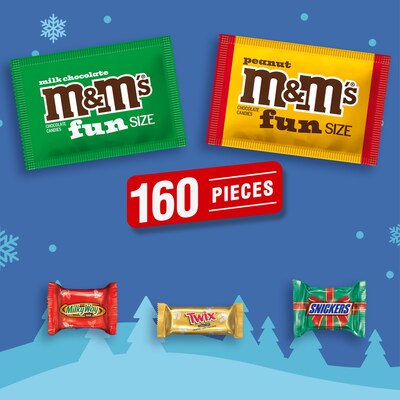 Mars Holiday Chocolate Variety Mix, 160 Pieces (MMM60374)