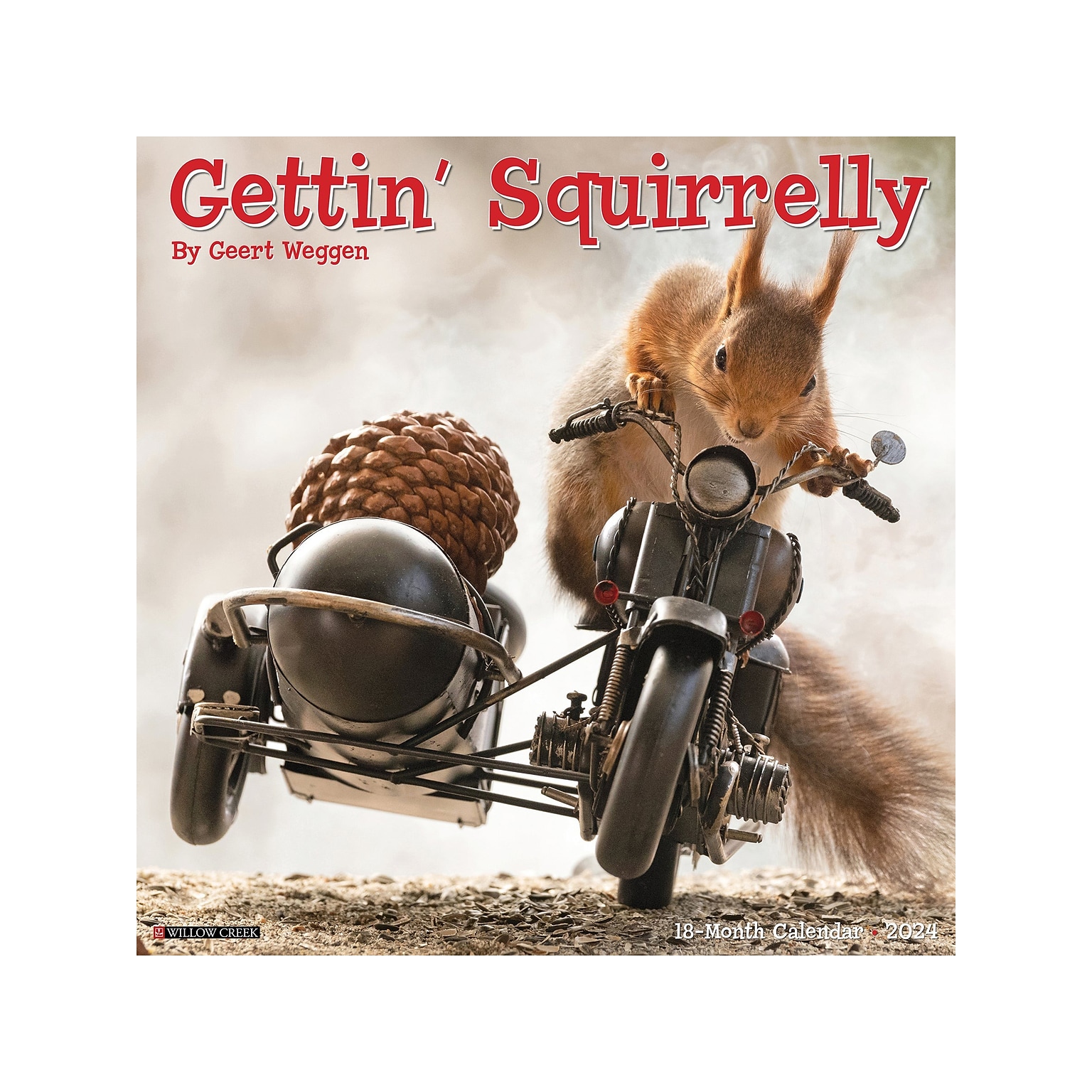 2024 Willow Creek Gettin Squirrelly 12 x 12 Monthly Wall Calendar (33647X)