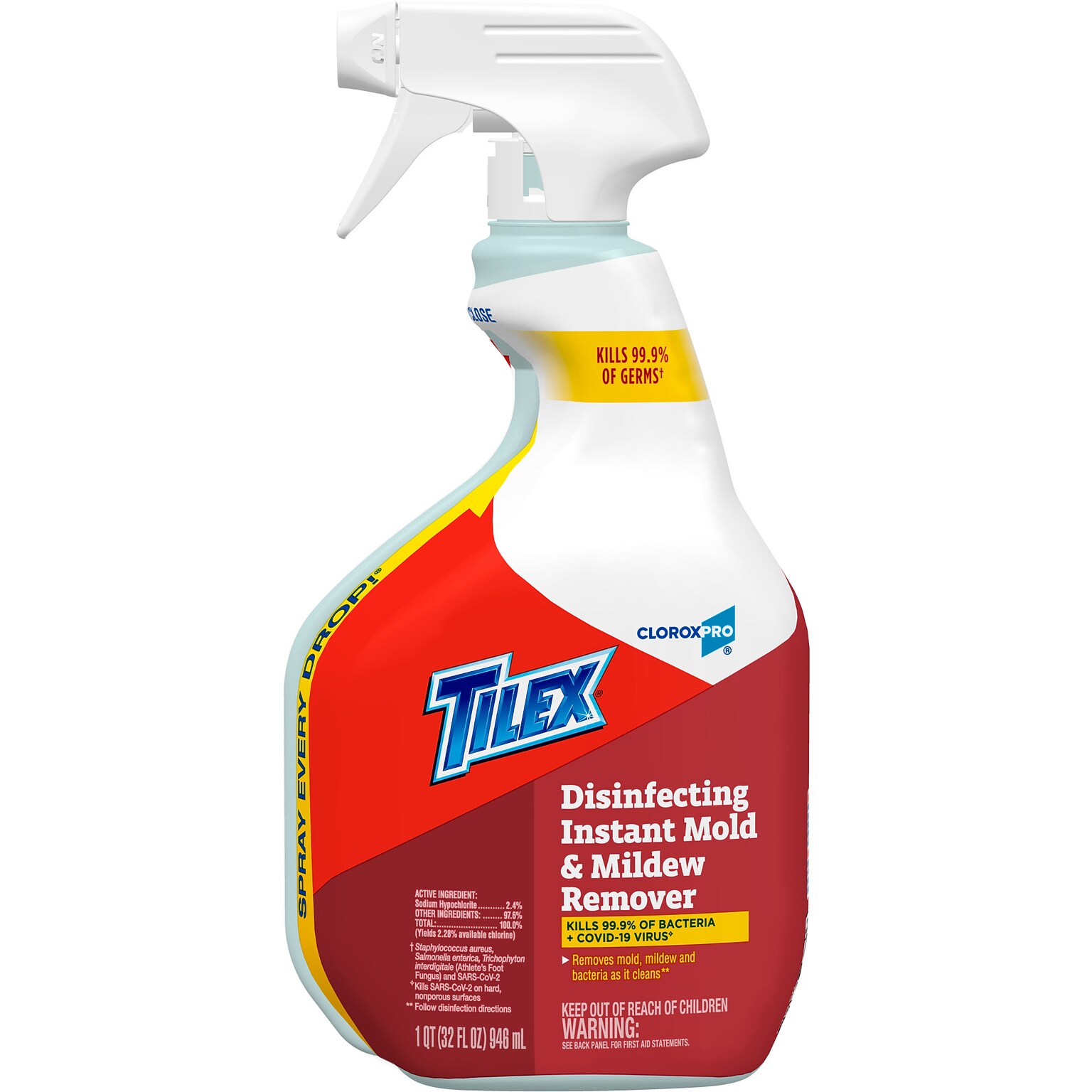 CloroxPro Tilex Disinfecting Instant Mold and Mildew Remover Spray, 32 fl. oz. (35600)