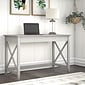 Bush Furniture Key West 48" Writing Desk, Linen White Oak (KWD148LW-03)