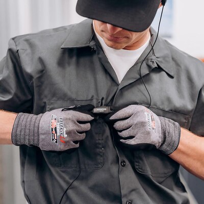 KENWOOD C-Ring Earbud Headset with In-Line Push-To-Talk Microphone, Black (KHS-31C)