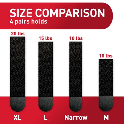 Command Picture Hanging Strip Mixed Pack, Black, 16/Pack (17218BLK-16ES)