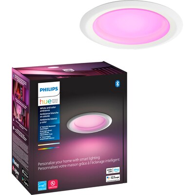 Philips Hue 62W Equivalent E26 LED Smart Downlight, Cool White (578419)