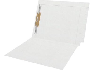 Medical Arts Press Kardex Match Reinforced End Tab File Folder, Straight Cut, Letter Size, White, 50/Box (S-09483-WHT)