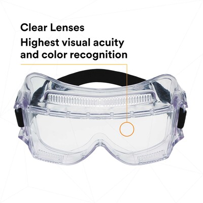 3M Centurion Impact Anti-Scratch Safety Goggles, Clear Lens, 10/Carton (40301-00000-10)