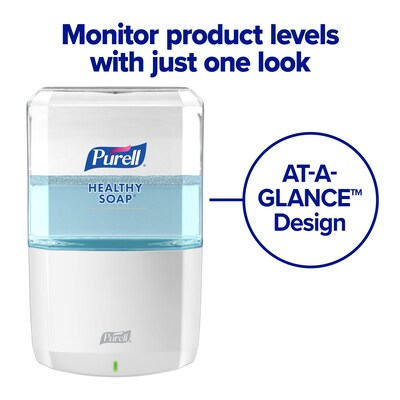 PURELL HEALTHY SOAP ES6 Automatic Wall Mounted Hand Soap Dispenser, White (6430-01)