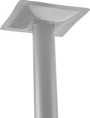 NPS CT Series 36 Round 42 Height Cafe Table, X Base, Grey Frame/Mahogany Top (CTG13636XBPBTMMY)