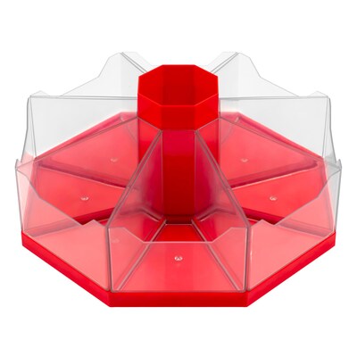 Junior Learning Plastic Classroom Caddie Octagonal Storage System, Red (JRL741)