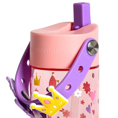 Elemental Splash Charm Plastic Water Bottle, 18 oz., Princess Dream (EMLETR18PRM60C)