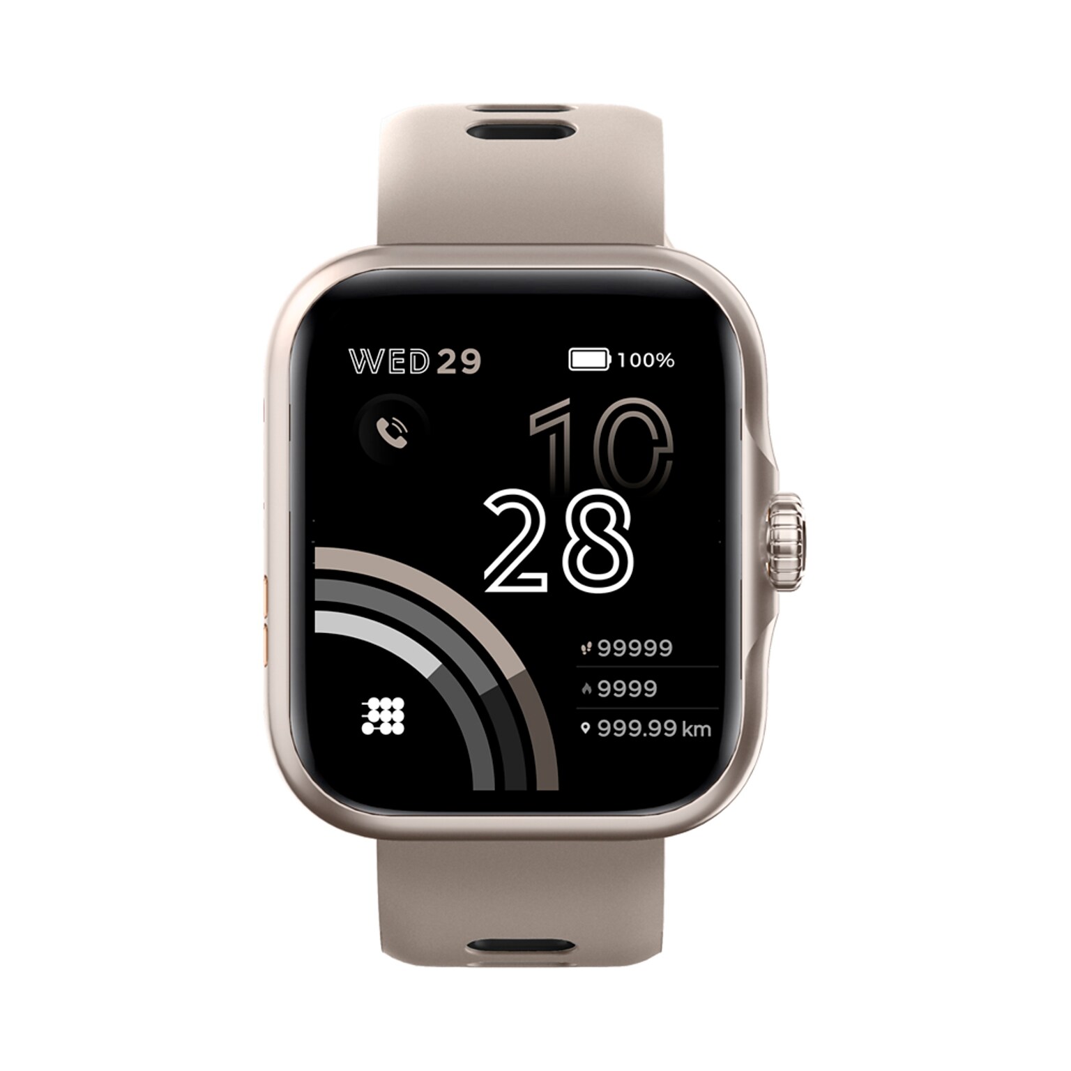 Cubitt VIVA Pro Smartwatch, GPS, 45.2mm, Stainless Steel Case, Light Gray Sport Band (CT-VIVAP8)