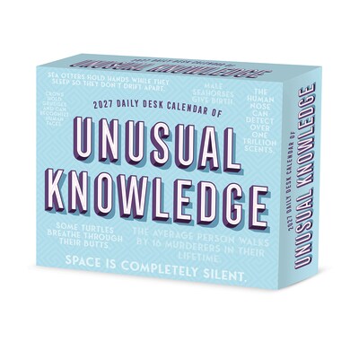 2027 Willow Creek Daily Desk Calendar of Unusual Knowledge 5.4 x 6.2 Day-to-Day Calendar (64986)