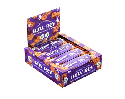 Raw Rev Gluten Free Peanut Butter Dark Chocolate & Sea Salt Protein Bar, 1.6 oz., 12 Bars/Box (RR-S-