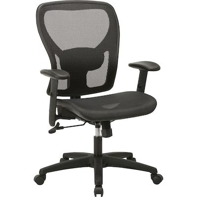 Lorell Mesh Mid-Back Task Chair, Black (LLR83293)