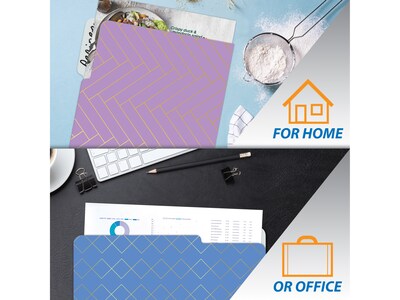 Better Office Heavy-Duty File Folders, 1/3-Cut Tab, Letter Size, Paper Stock, Ombre Rainbow, 18/Pack (80030-18PK)