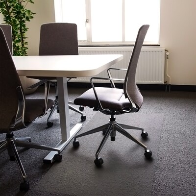 Floortex Advantagemat 48" x 79" Rectangular Chair Mat for Carpets up to 1/4", Vinyl (1120025EV)