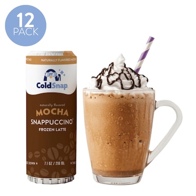 ColdSnap Mocha Snappuccino Frozen Latte Mix, Single Serve Pods, 12 Pods/Pack, COLDSNAP MACHINE REQUIRED (600042)