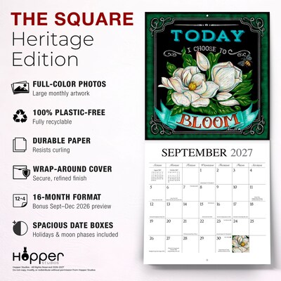 2027 BrownTrout Grow Your Own Way 12" x 12" Monthly Wall Calendar (9781773728919)