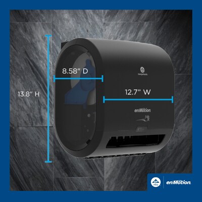 enmotion Automatic Hardwound Paper Towel Dispenser, Black (59498A)